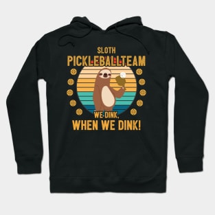 Funny Pickleball Player Gift Sloth Hoodie